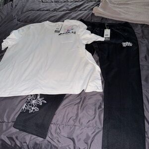 Adidas Women’s Nini GFX Pocket Tshirt & Snap Track Pants Set